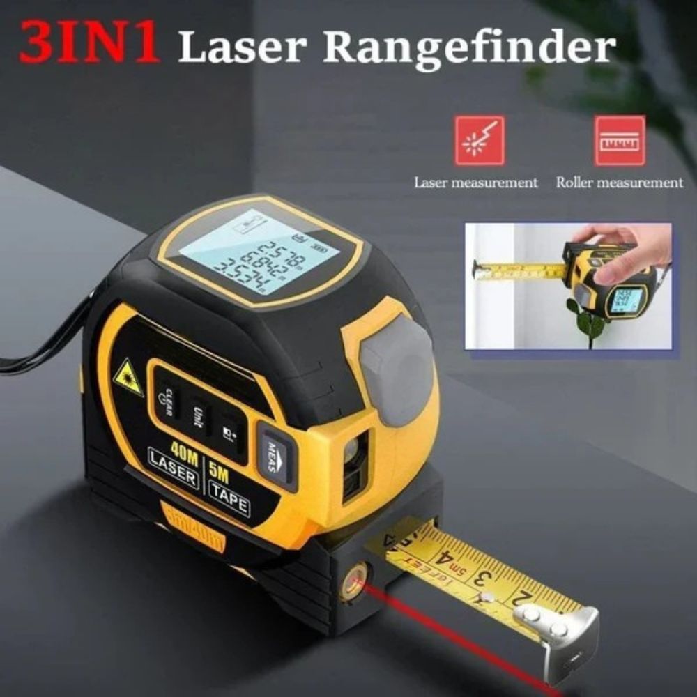 3-in-1 Laser Tape Measure