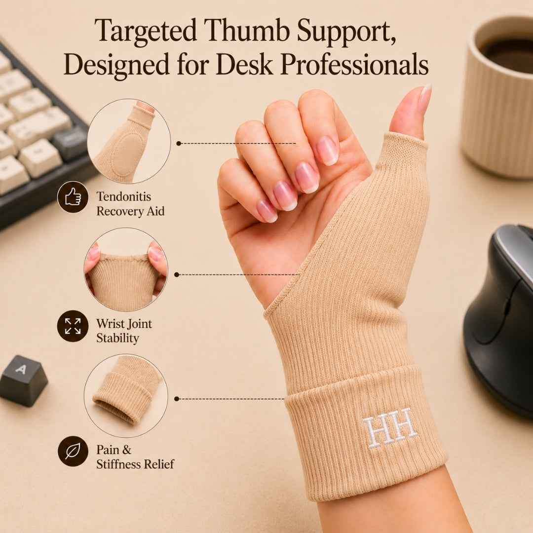 Dexora™ - Flexible Thumb Support for Everyday Desk Work