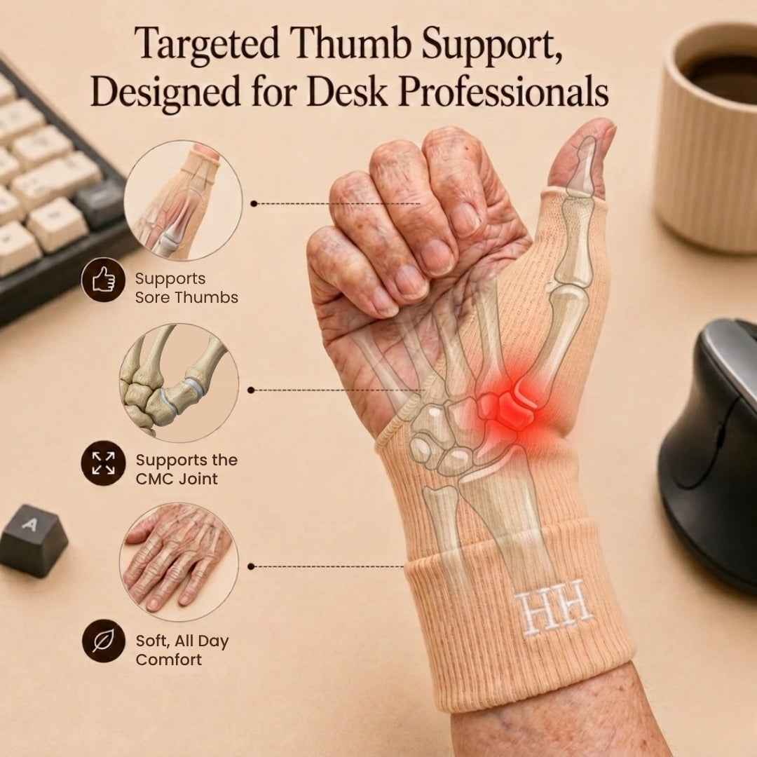 Dexora™ - Flexible Thumb Support for Everyday Desk Work