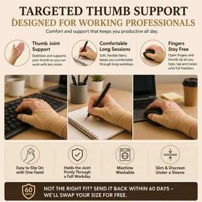 Dexora™ - Flexible Thumb Support for Everyday Desk Work