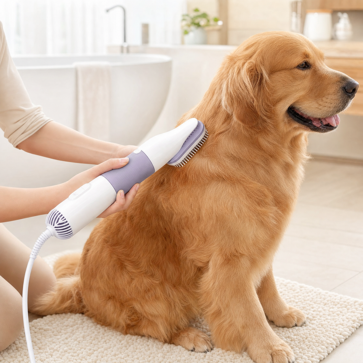 3-in-1 Dog Grooming Dryer & Brush