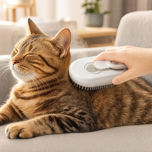 3-in-1 Pet Steam Grooming Brush