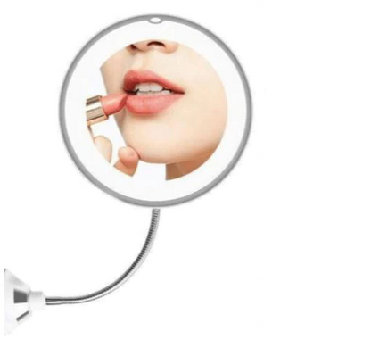 LED 10x Magnifying Flexible Mirror